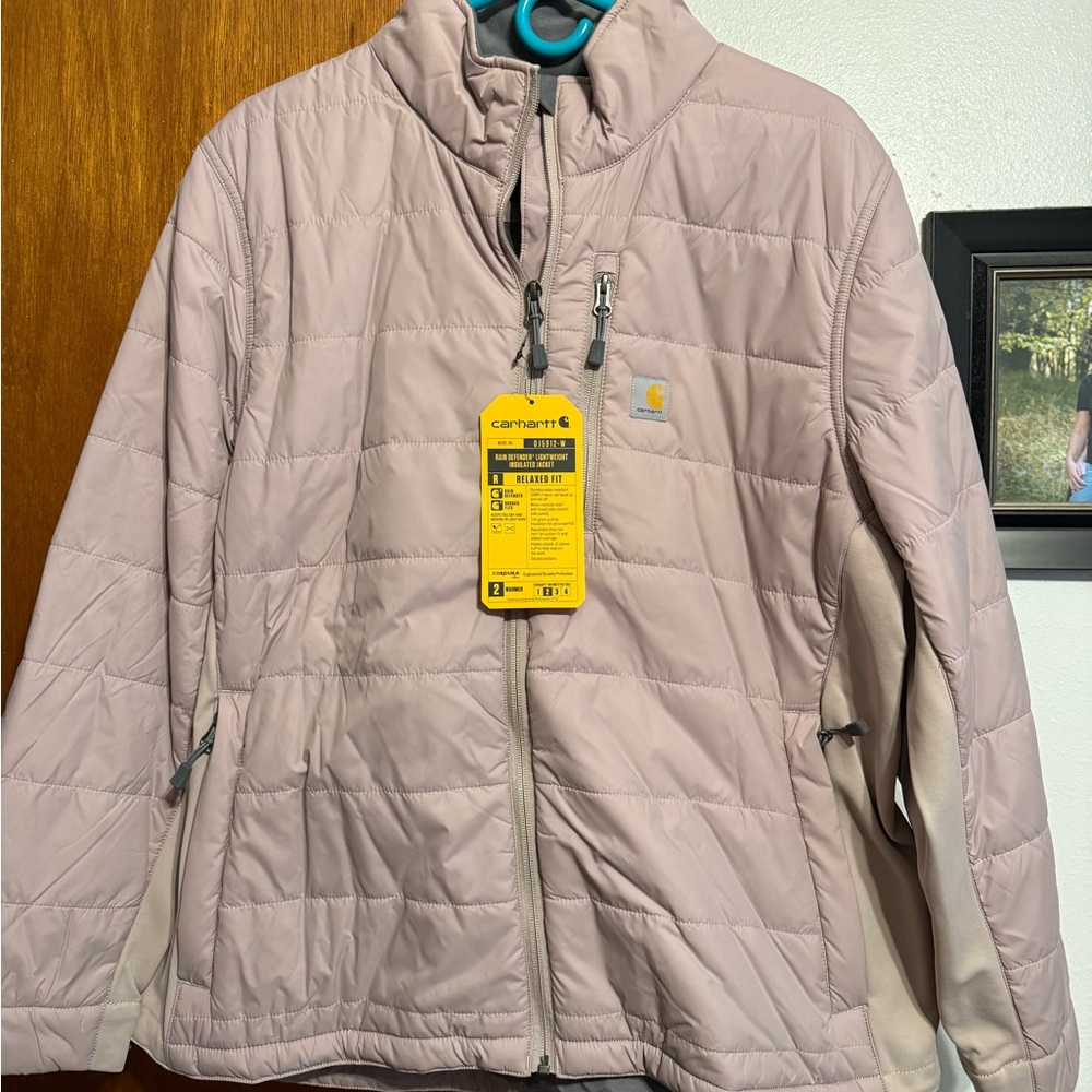 Carhartt Quilted Insulated Jacket in dusty mauve